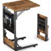 Unyqoos® Inklapbare C-vormige bijzettafel met opbergtas voor veelzijdig gebruik Unyqoos® Inklapbare C-vormige bijzettafel met opbergtas voor veelzijdig gebruik