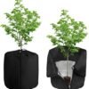 Unyqoos® Herbruikbare vorstbeschermzakken voor potplanten met ritssluiting en trekkoord