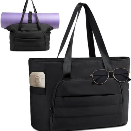 Ibenzoa® Stijlvolle en Ruime Shopper Handtas met Laptopvak voor Dames