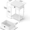 Unyqoos® Moderne multifunctionele bijzettafel met lade voor elke kamer in huis