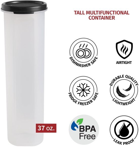 Ibenzoa® Transparante luchtdichte bewaarcontainers voor voedsel met BPA-vrij materiaal Ibenzoa® Transparante luchtdichte bewaarcontainers voor voedsel met BPA-vrij materiaal