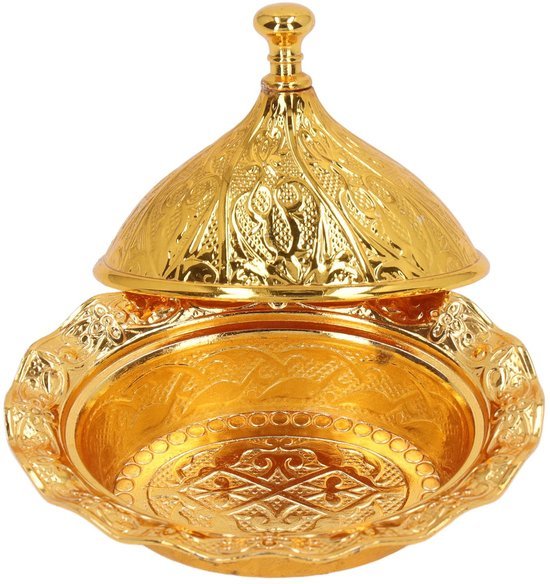 Ibenzoa® Elegante gouden suikerpot met deksel en lepel voor diverse toepassingen