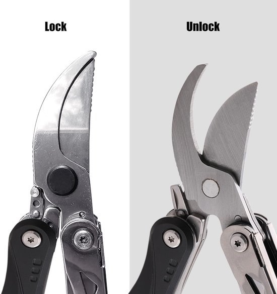 Ibenzoa® Multifunctioneel Tuingereedschap met 7-in-1 Functies voor Onderhoud en Kamperen