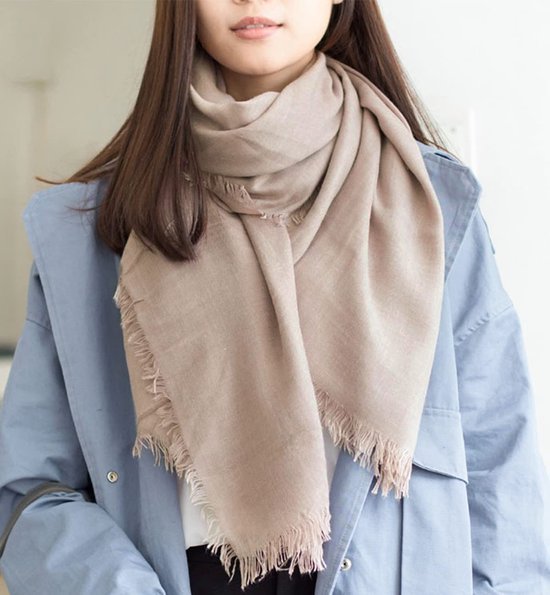Ibenzoa® Elegante vierkante sjaal met franjes voor dames, veelzijdige accessoire Ibenzoa® Elegante vierkante sjaal met franjes voor dames, veelzijdige accessoire