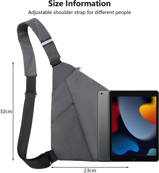 Ibenzoa® Compacte en Schoudertas voor Dagelijks Gebruik en Ibenzoa® Compacte en Schoudertas voor Dagelijks Gebruik en