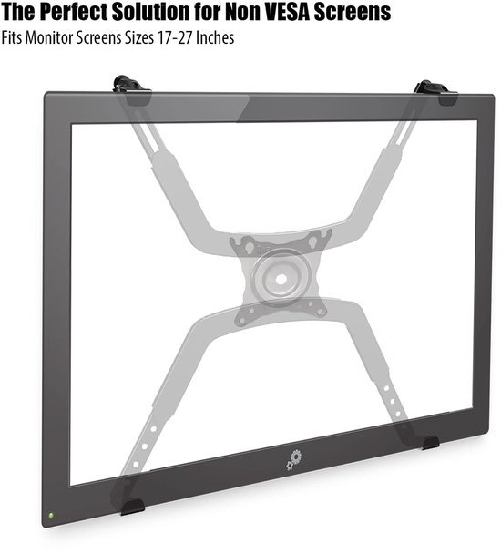 Ibenzoa® Universele adapter voor monitorarmen voor niet-VESA schermen van 17 tot 27 inch