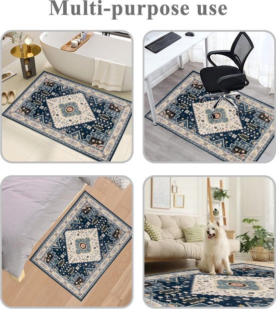 Ibenzoa® Rechthoekige antislip vloerbeschermer voor bureaustoelen en gamingruimtes