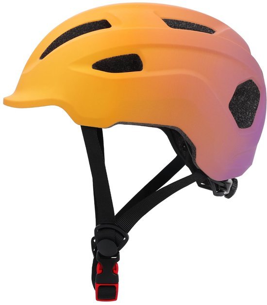 Unyqoos® Veilige en verstelbare kinderhelm voor fietsen en skaten in oranje kleur