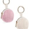 Ibenzoa® Compacte en stijlvolle sieradenetui voor dames in beige en roze