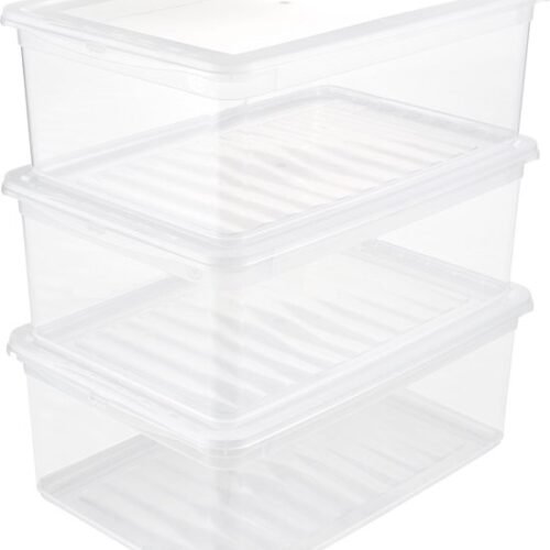 Ibenzoa® Transparante opbergbox met ventilatiefunctie voor schoenen en accessoires