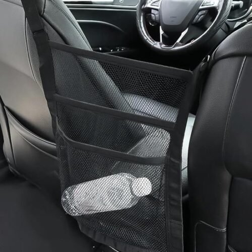 Ibenzoa® Elastisch opbergnet voor auto tussen voorstoelen voor georganiseerde opslag Ibenzoa® Elastisch opbergnet voor auto tussen voorstoelen voor georganiseerde opslag