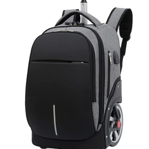 Ibenzoa® Waterbestendige multifunctionele laptoprugzak met wieltjes en USB-aansluiting