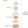 Ibenzoa® Drie verdiepingen hangende mand voor fruit en groenten in bohemian stijl