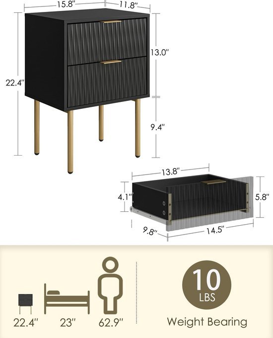Unyqoos® nachtkastje met voor elke