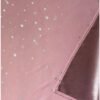 Ibenzoa® Roze verduisteringsgordijn met zilveren sterren voor kinderkamer