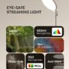 Ibenzoa® Dimbare ringlamp met statief voor livestreaming en videoproducties