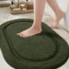 Ibenzoa® Zachte en Antislip Groene Badmat voor Droge en Veilige Badkamer Vloeren Ibenzoa® Zachte en Antislip Groene Badmat voor Droge en Veilige Badkamer Vloeren