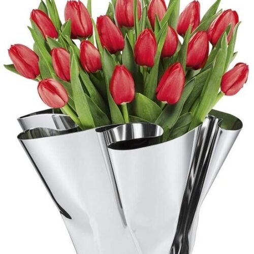 Ibenzoa® Stijlvolle roestvrijstalen vaas voor bloemen en decoratie in huis