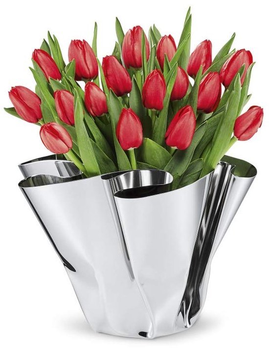 Ibenzoa® Stijlvolle roestvrijstalen vaas voor bloemen en decoratie in huis