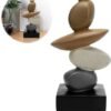 Ibenzoa® Moderne kleurrijke stenen sculptuur voor stijlvolle woondecoratie