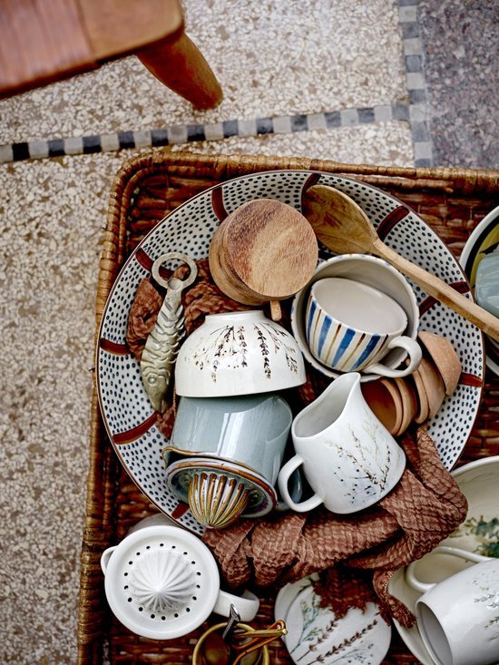 Unyqoos® Stijlvolle aardewerken citruspers voor vers citroen- en limoensap