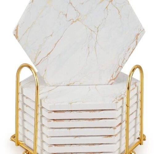 Unyqoos® Stijlvolle onderzetters set met voor 8 stuks