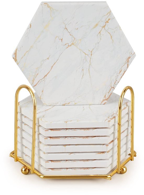 Unyqoos® Stijlvolle onderzetters set met voor 8 stuks