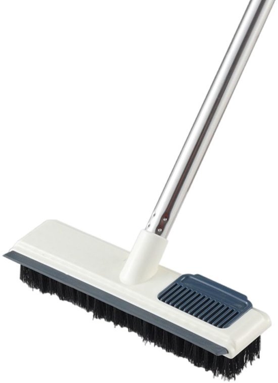 Unyqoos® Telescopische 2-in-1 Schrobborstel met Schraper voor Diverse Reinigingsklussen