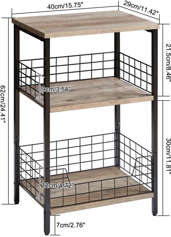 Unyqoos® bijzettafel met en