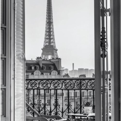 Ibenzoa® Vintage kunstposter met Eiffeltoren in A3 formaat voor stijlvolle wanddecoratie