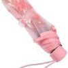 Ibenzoa® Inklapbare transparante paraplu met kersenbloesem print in vier kleuren Ibenzoa® Inklapbare transparante paraplu met kersenbloesem print in vier kleuren