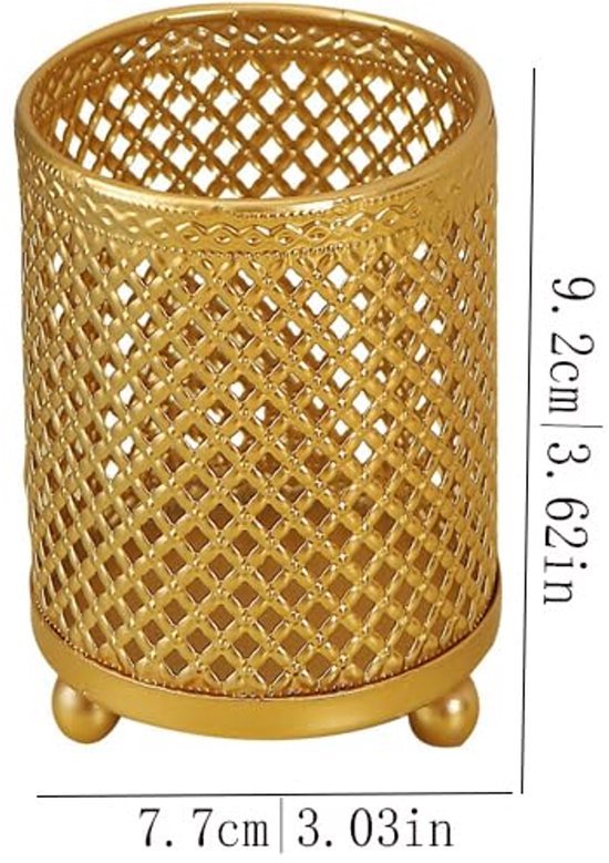 Ibenzoa® Ronde metalen pennenhouder voor efficiënt bureaugebruik en organisatie Ibenzoa® Ronde metalen pennenhouder voor efficiënt bureaugebruik en organisatie