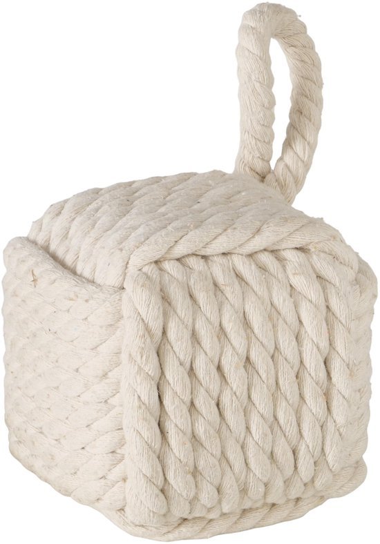 Ibenzoa® Zwaar gebreide deurstopper met lus voor diverse toepassingen binnenshuis