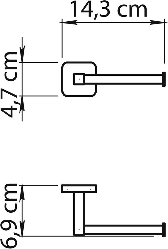 Ibenzoa® Stijlvolle toiletpapierhouder van roestvrij staal met zelfklevende montage Ibenzoa® Stijlvolle toiletpapierhouder van roestvrij staal met zelfklevende montage