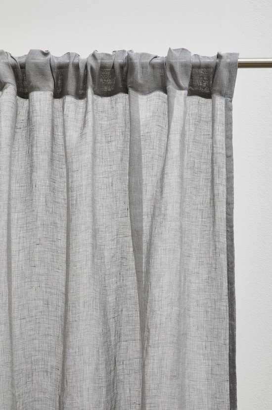 Ibenzoa® Linnen Gordijnen voor Woonkamer met Scandinavisch Design en Eenvoudig Onderhoud