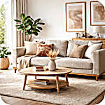 Unyqoos ® Bohemian Stijl Kussenslopen Set van 2 voor Woonkamer en Slaapkamer, Beige, 45 x 45 cm