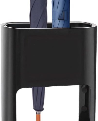 Unyqoos® Stijlvolle en functionele parapluhouder met vier vakken en lekbak