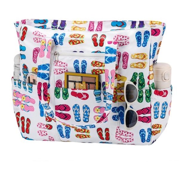 Unyqoos® Extra Grote Water- en Zandbestendige Strandtas met Meerdere Vakken voor Dames en Familie