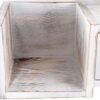 Unyqoos® Houten Toiletrolhouder Met Schuiflade En Wandplank Voor Badkamerdecoratie 37 x 17 x 14 cm Wit
