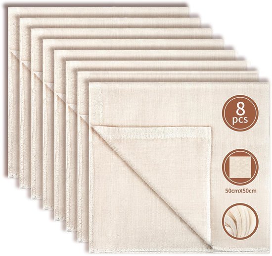 Ibenzoa® Herbruikbare katoenen passeerdoeken voor veelzijdige voedselbereiding en filtratie