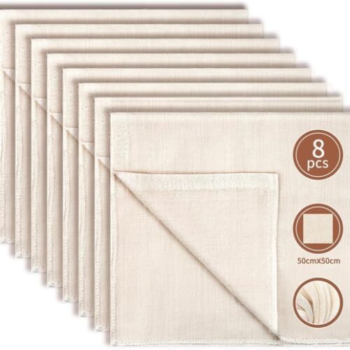 Ibenzoa® Herbruikbare katoenen passeerdoeken voor veelzijdige voedselbereiding en filtratie