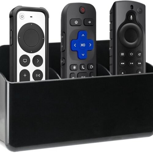 Unyqoos® Zelfklevende wandhouder met drie sleuven voor afstandsbedieningen en meer