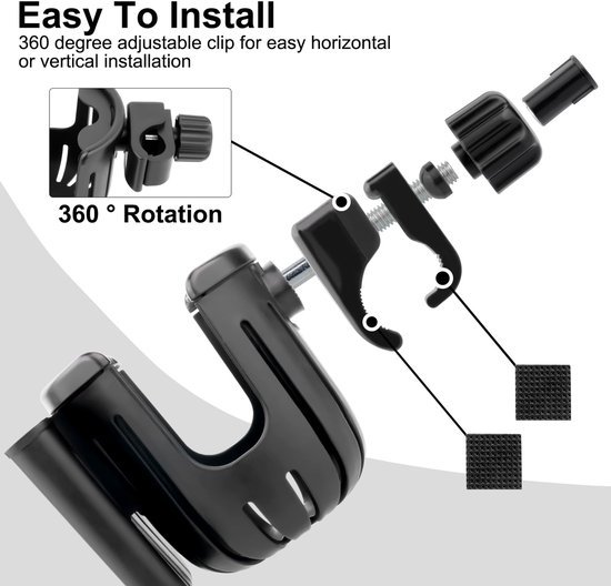 Unyqoos® Universele 360 graden verstelbare bekerhouder met telefoonhouder voor onderweg