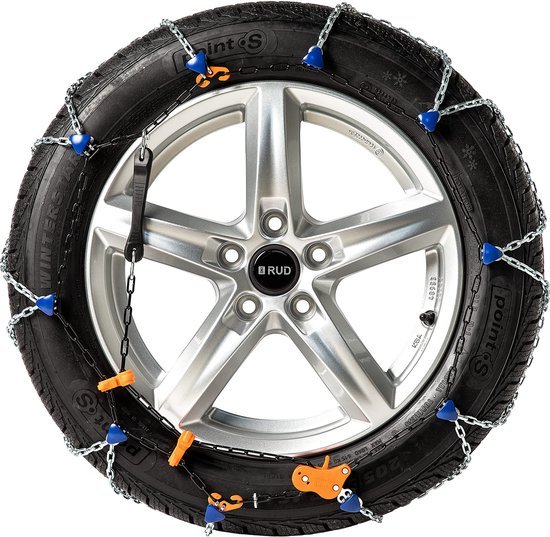 Unyqoos® Compacte sneeuwkettingen voor diverse bandenmaten met gemakkelijke montage