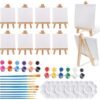 Unyqoos® Complete Mini-Schildersezelset voor Creatieve DIY Schilderprojecten en Decoratie