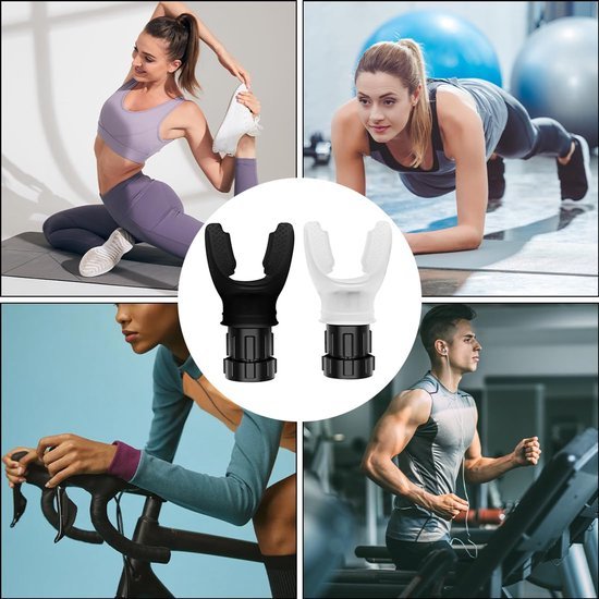 Unyqoos® Instelbare ademtrainer set voor longcapaciteit en spierversterking