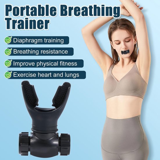 Unyqoos® Draagbare ademtrainer voor verbeterde longcapaciteit en ademcontrole