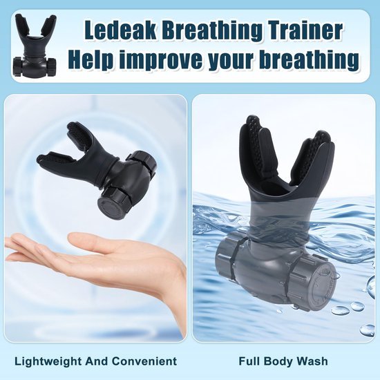Unyqoos® Draagbare ademtrainer voor verbeterde longcapaciteit en ademcontrole