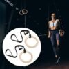 Unyqoos® Houten gymnastiekringen met verstelbare riemen voor veelzijdige lichaamstraining