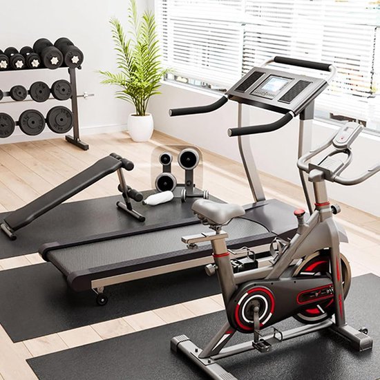 Unyqoos® antislip mat voor fitnessapparaten en schokbescherming